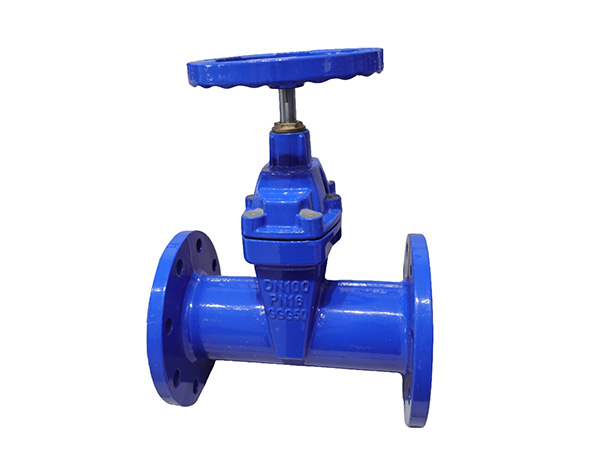 German standard concealed stem soft seal gate valve